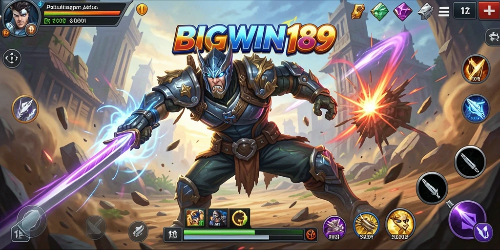 Tampilan aksi mendebarkan dari gameplay BIGWIN189.