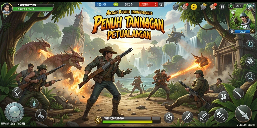 Tangkapan layar menunjukkan aksi seru dalam DIREKTURTOTO.