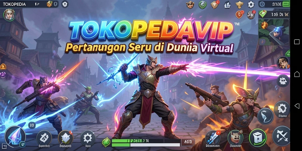 Tampilan gameplay yang mendebarkan di TOKOPEDIAVIP.