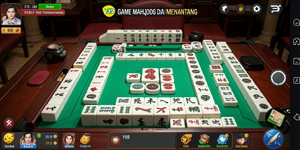 Screenshot gameplay Y89 menunjukkan pengalaman seru bermain Mahjong.